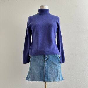 Charter Club 100% cashmere purple turtleneck sweater